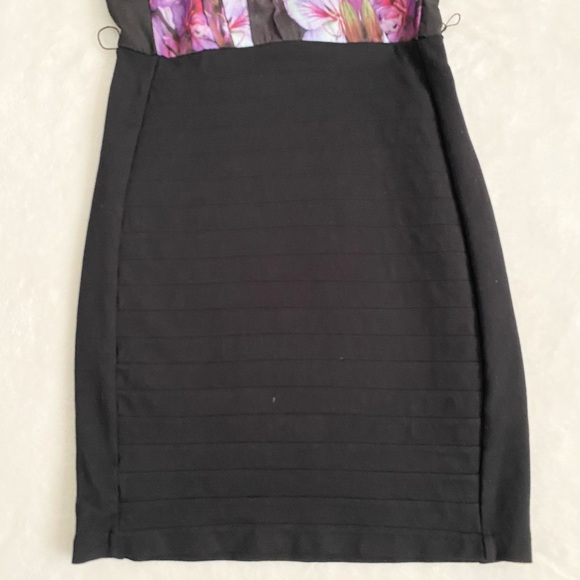 Express Belted Floral Print Dress Small - Picture 9 of 13